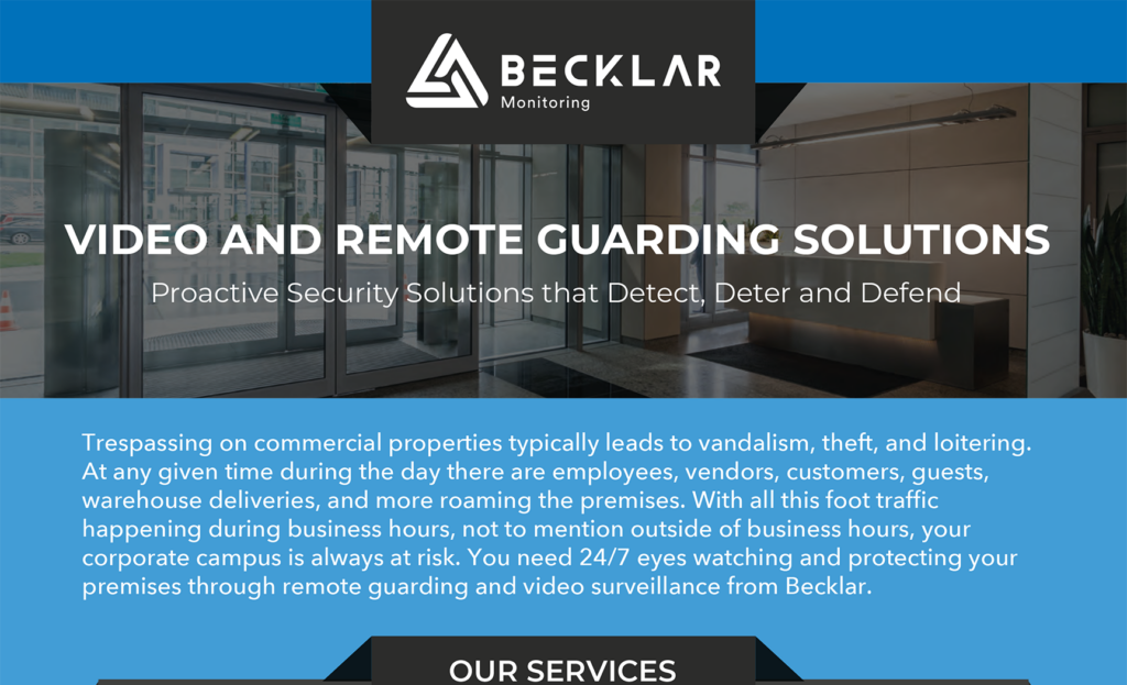 Becklar Remote Monitoring and Video Verification