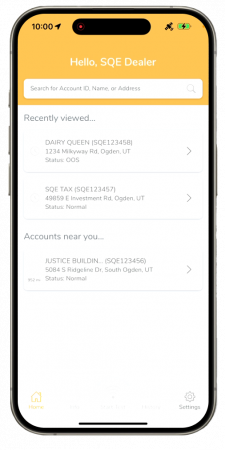 Statut du compte Armstrongs Mobile App